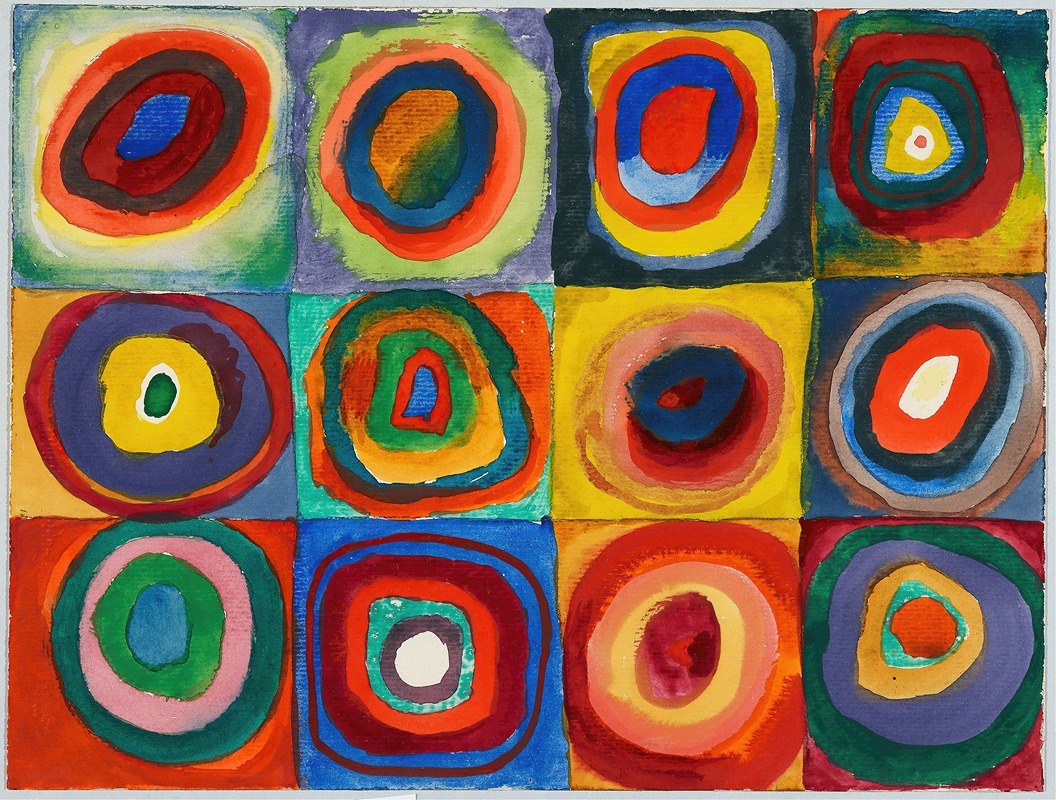 Wassily Kandinsky - Quadrate mit konzentrischen Ringen