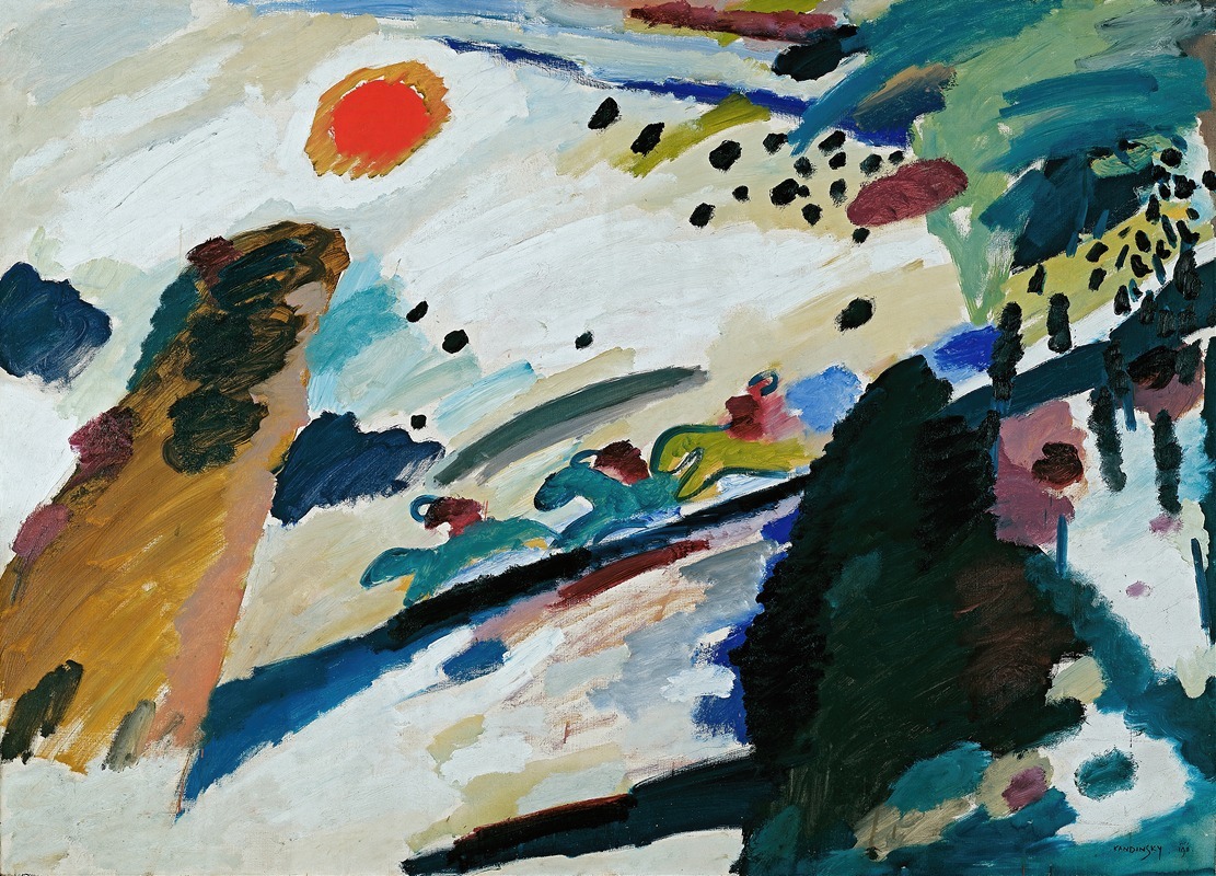 Wassily Kandinsky - Romantic landscape