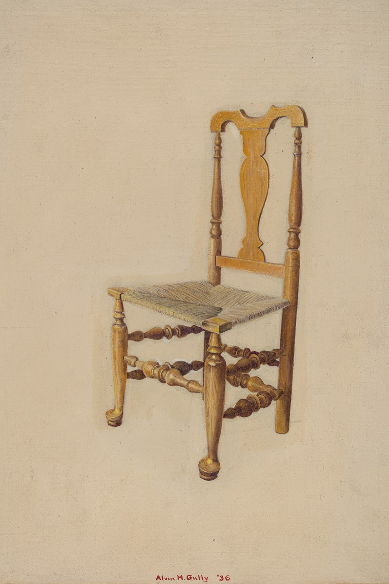 Alvin M. Gully - Queen Anne Side Chair