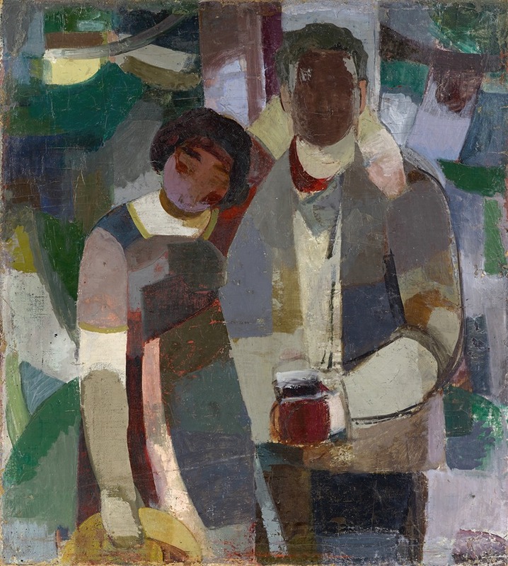 Albert Müller - Couple under Trees (The Artist and His Wife)