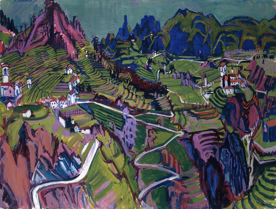 Albert Müller - Large Ticino Landscape