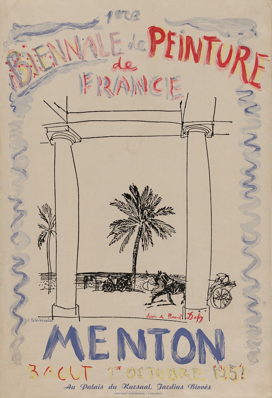 1ere Biennale de Peinture de France, Menton, 1951 by Artvee