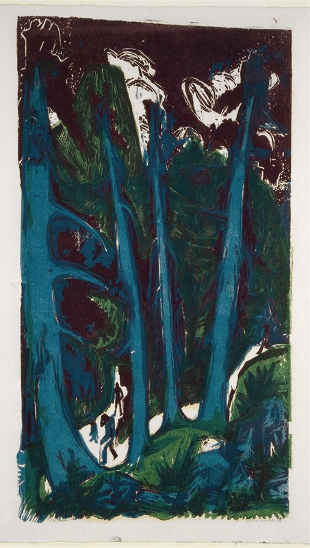 Ernst Ludwig Kirchner - Fir Trees