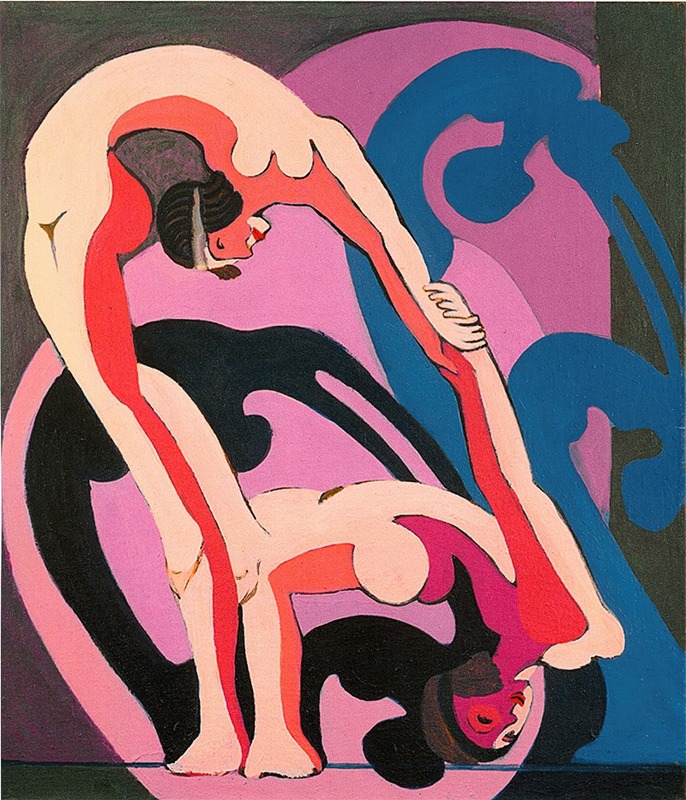 Ernst Ludwig Kirchner - two acrobats