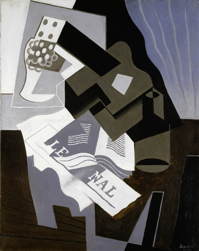 Juan Gris - Guitar, Book and Newspaper