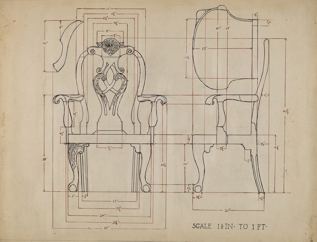 Chair By American 20th Century Artvee   100883idx 