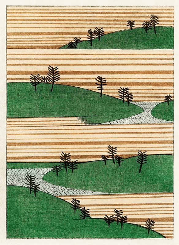 Watanabe Seitei - Landscape illustration