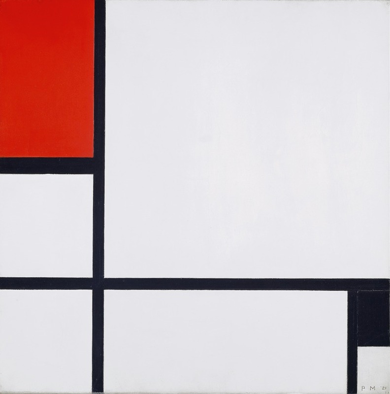 Piet Mondrian - Composition No. I, with Red and Black