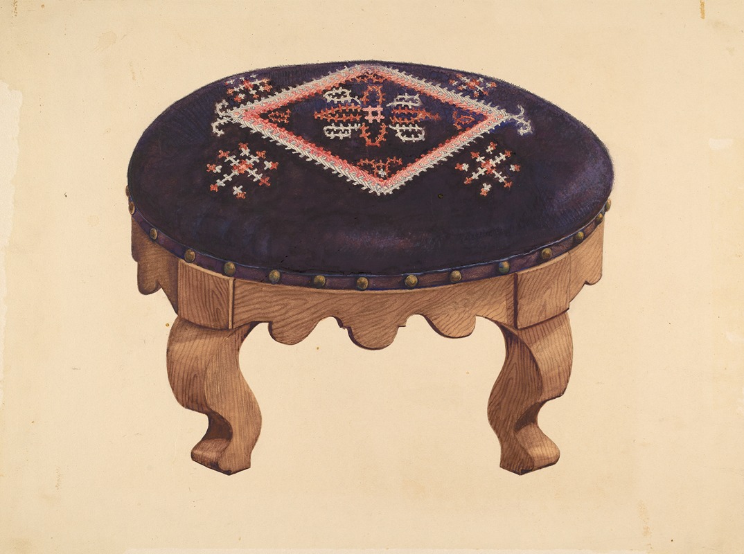 American 20th Century - Footstool