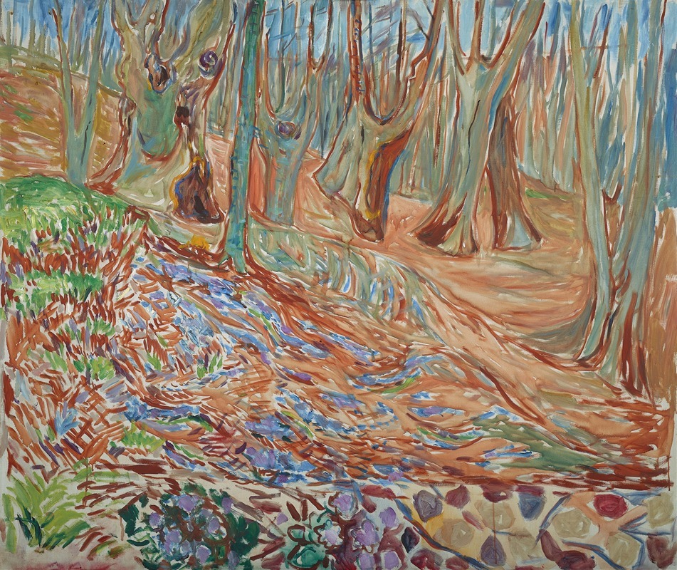 Edvard Munch - Elm Forest in Spring