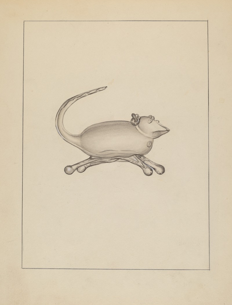 American 20th Century - Glass Mouse