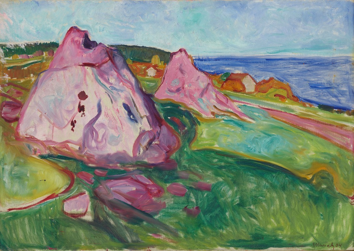 Edvard Munch - Red Rocks by Åsgårdstrand