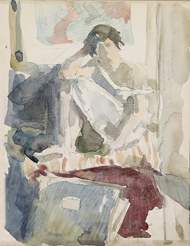 Reijer Stolk - Seated Woman in an Interior