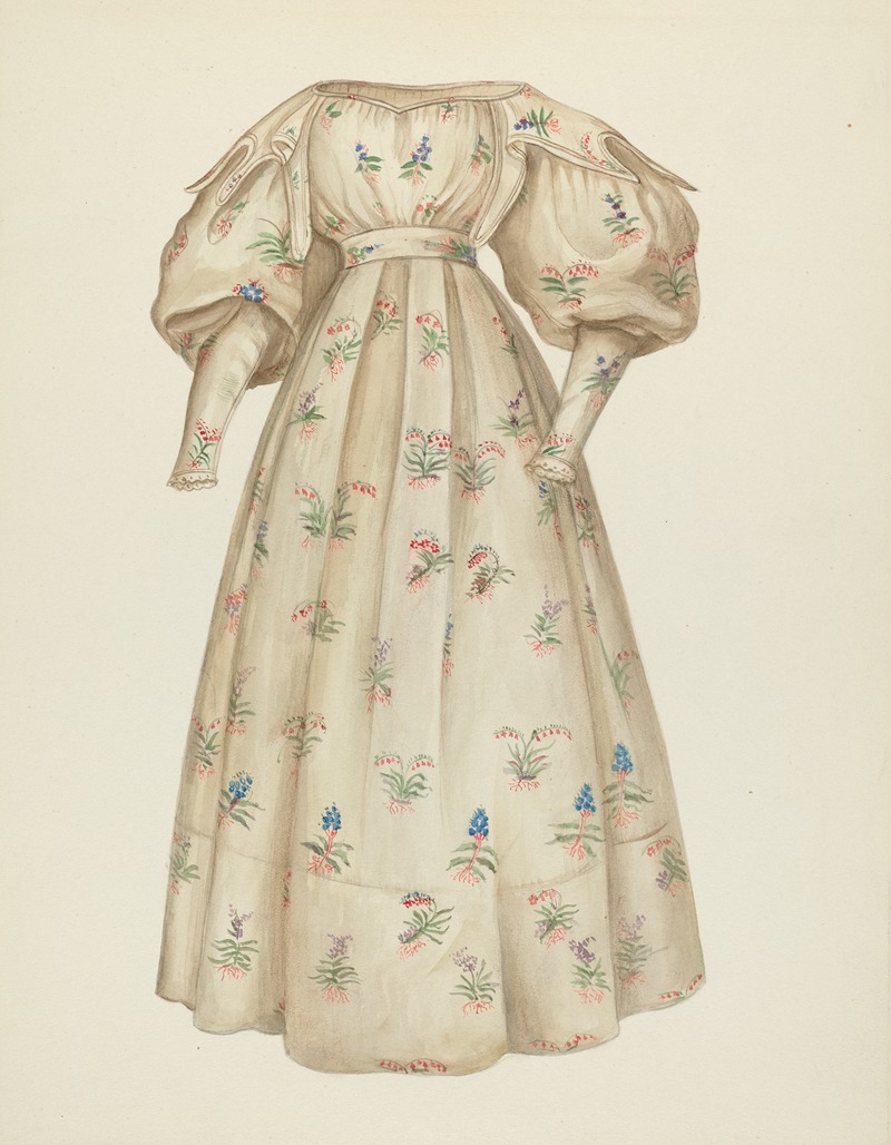 American 20th Century - Muslin Dress