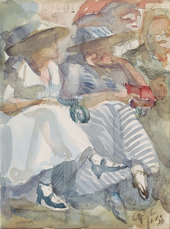 Reijer Stolk - Two Seated Women in the Front Row in an Audience