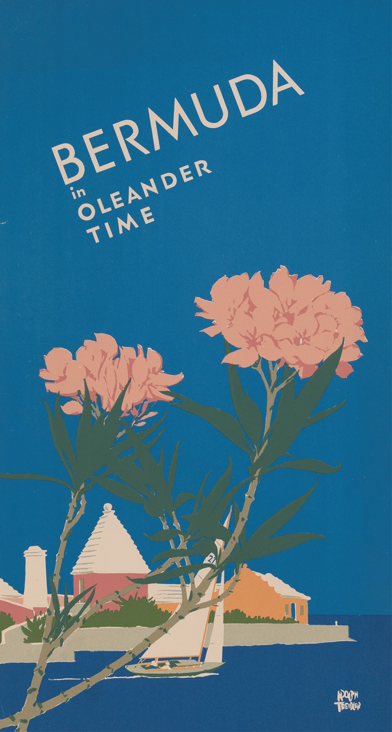 Adolph Treidler - Bermuda in oleander time