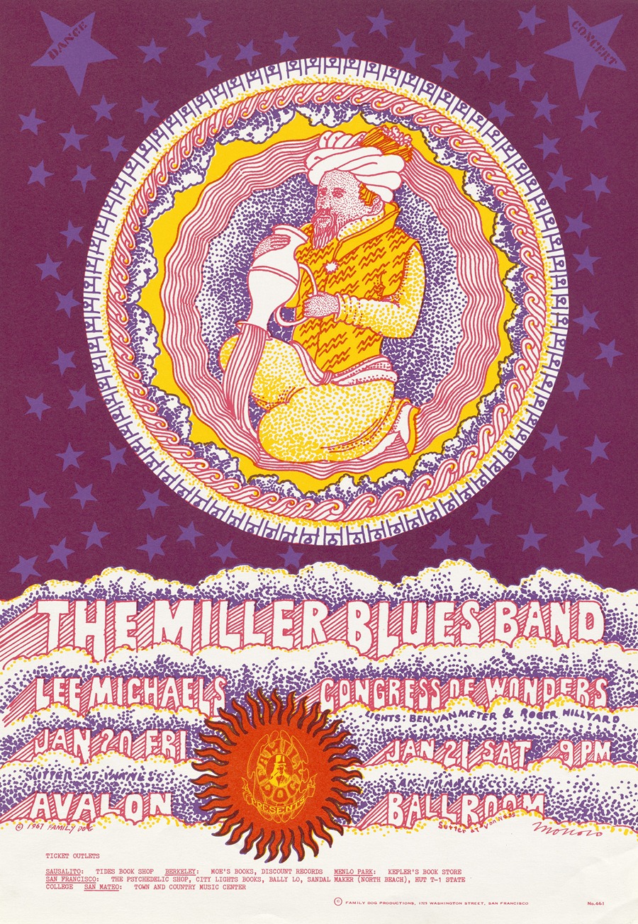 Victor Moscoso - The Miller Blues Band, Lee Michaels, Congress of Wonders