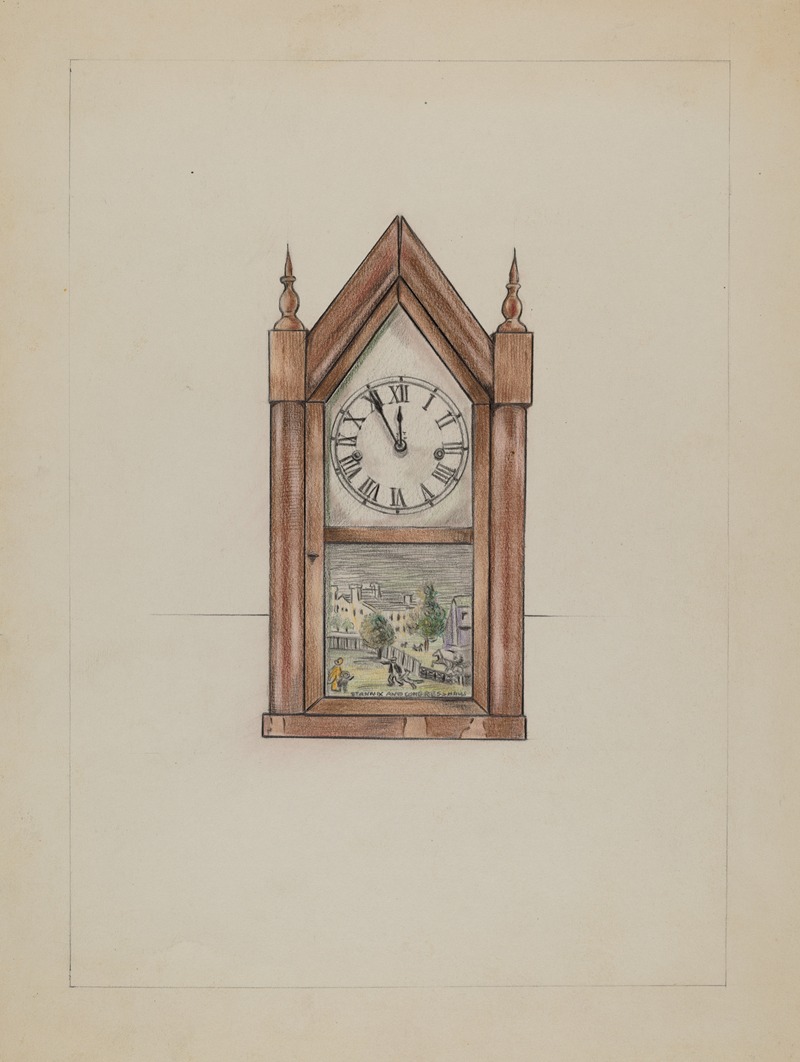 American 20th Century - Shelf Clock