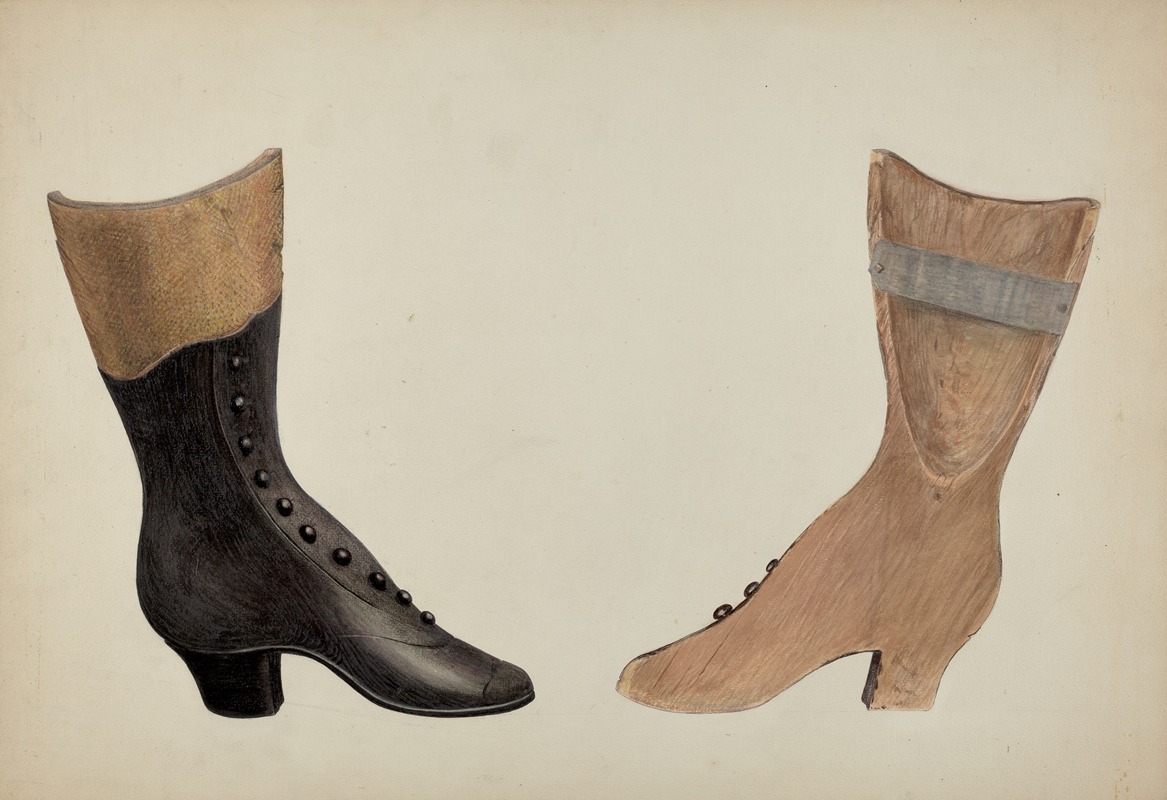 American 20th Century - Shoe Shop Sign – Two Views