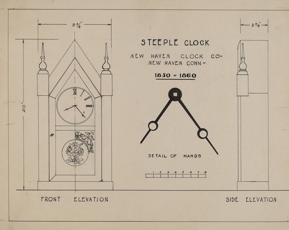 American 20th Century - Steeple Clock