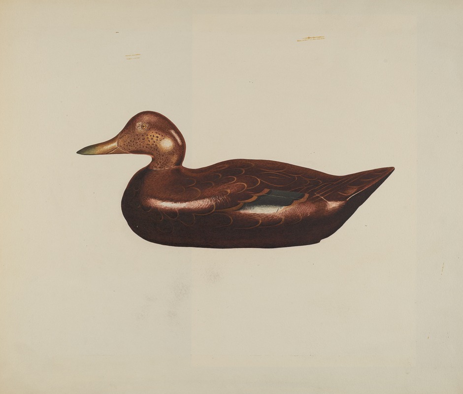 American 20th Century - Wooden Duck