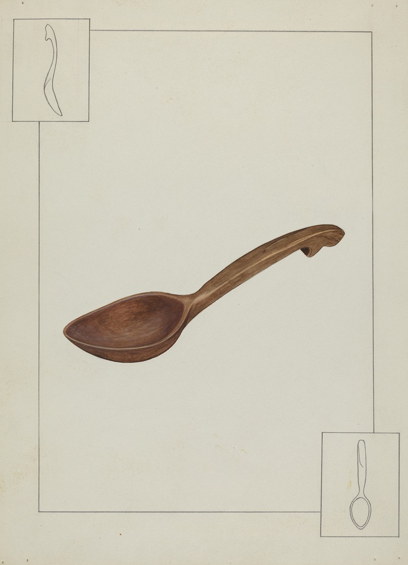 American 20th Century - Wooden Spoon