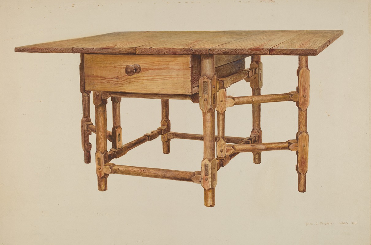 Amos C. Brinton - Gate-legged Dining Table