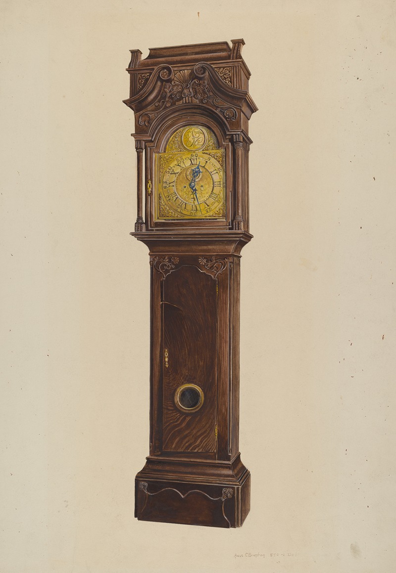 Amos C. Brinton - Grandfather Clock