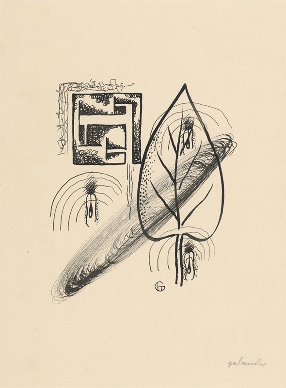 Mikuláš Galanda - Letters from the series Poems in Drawings