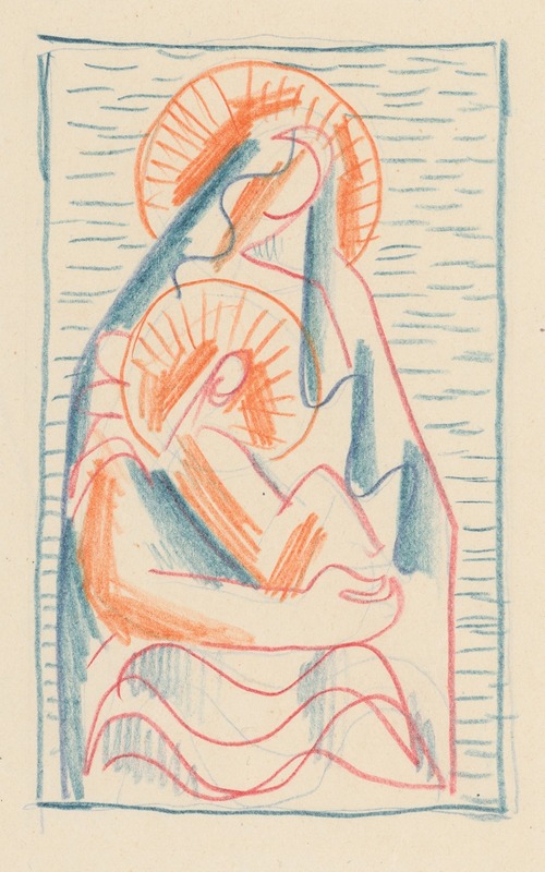 Mikuláš Galanda - Madonna with a child on her lap