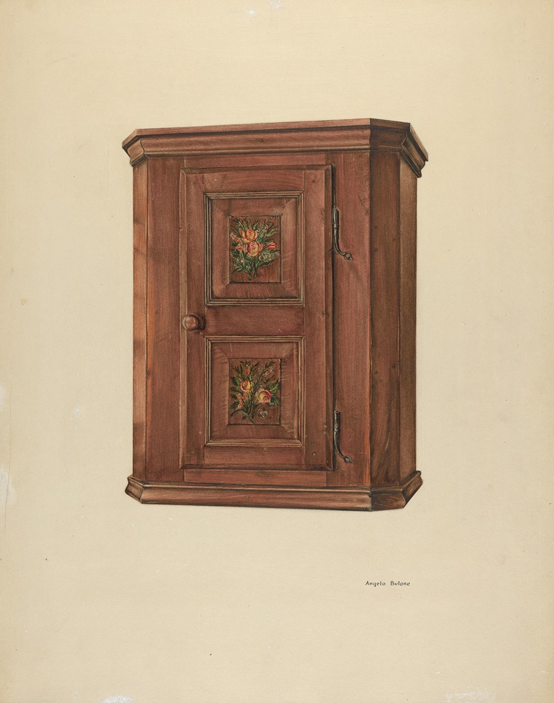 Angelo Bulone - Zoar Cherry Bonnet Cabinet