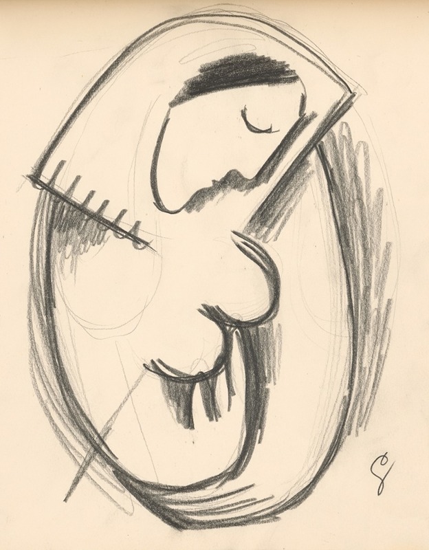 Mikuláš Galanda - Study of a woman with a bowed head