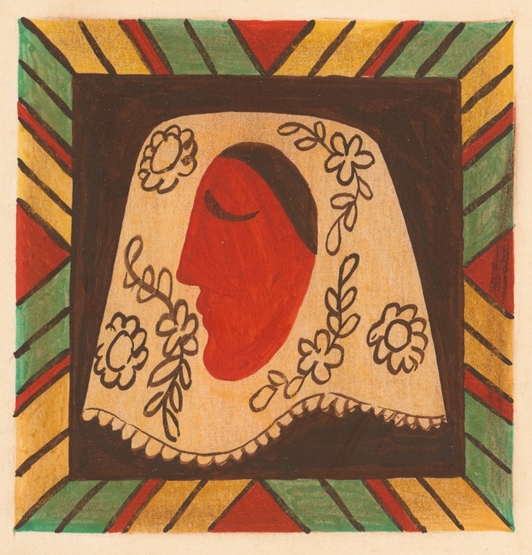 Mikuláš Galanda - The head of a girl in a scarf