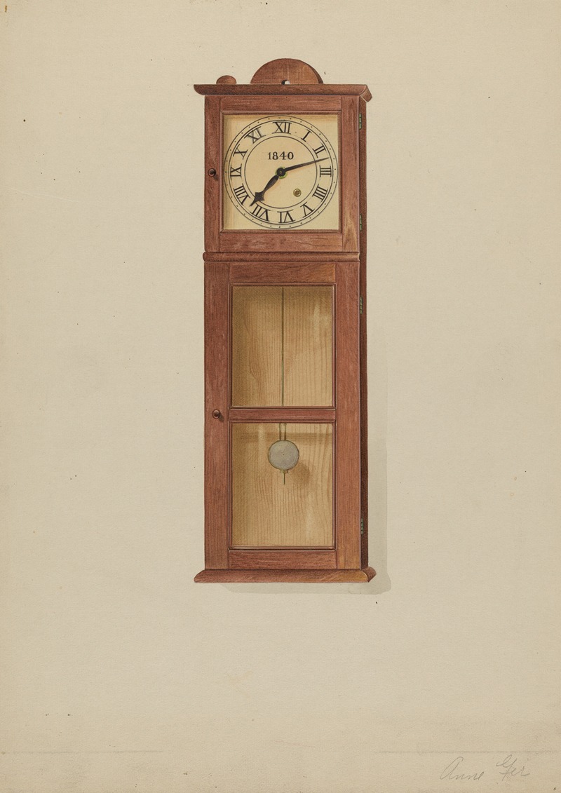 Anne Ger - Shaker Wall Clock