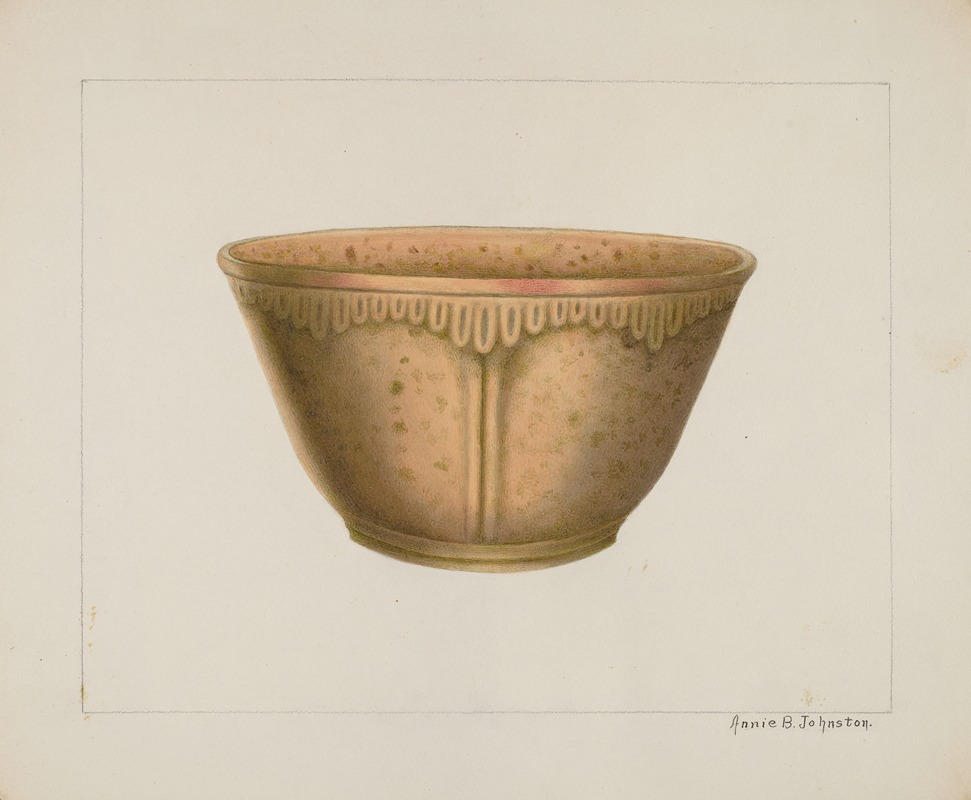 Annie B. Johnston - Bowl with Ornamented Rim