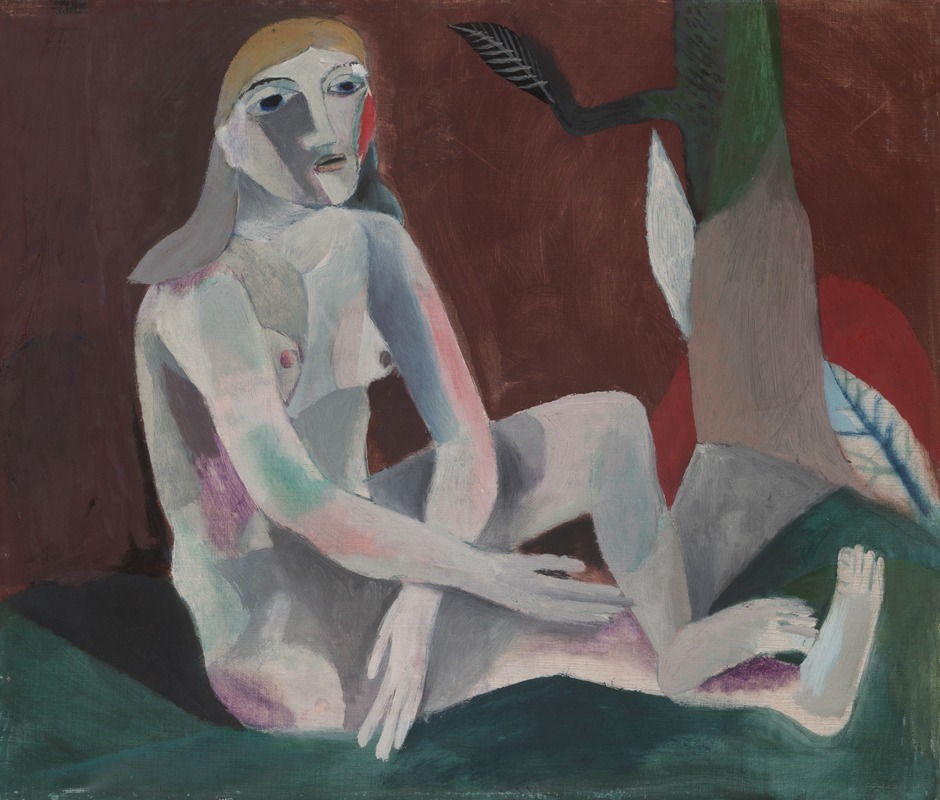 Heinrich Campendonk - Seated Nude