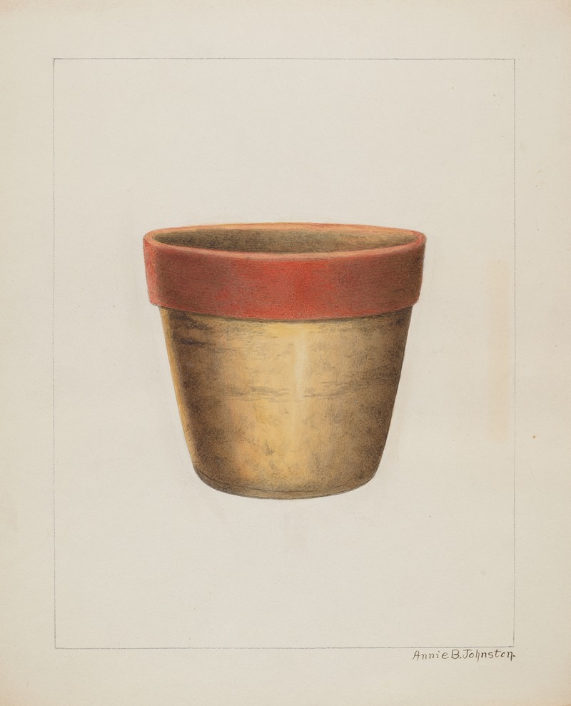 Annie B. Johnston - Pottery Flower Pot