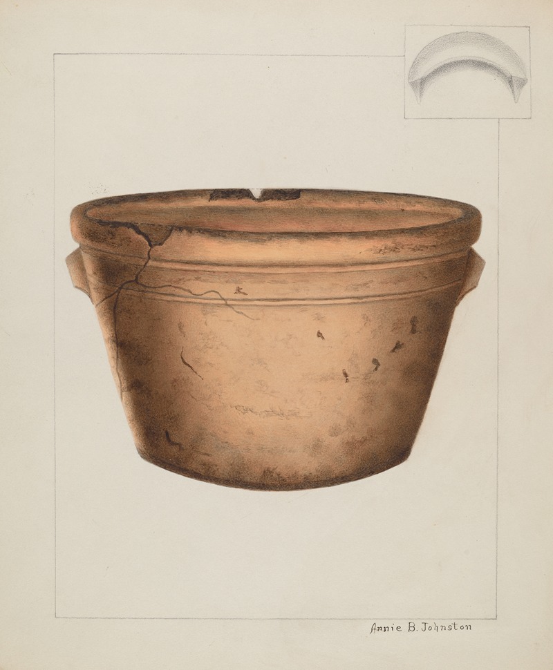 Annie B. Johnston - Pottery Flower Pot