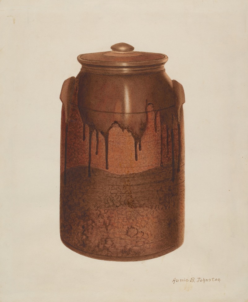 Annie B. Johnston - Pottery Jar with Lid