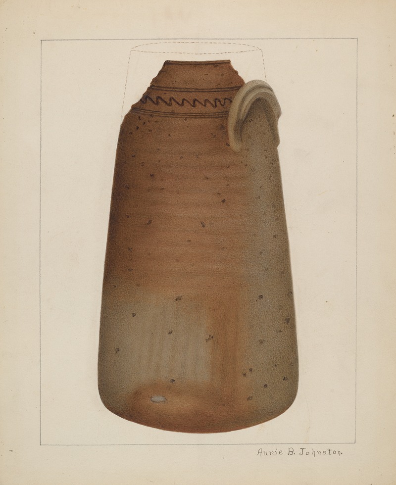 Annie B. Johnston - Stoneware Churn