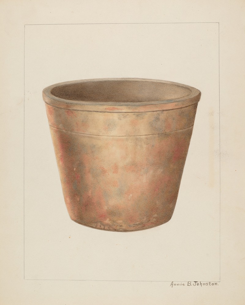 Annie B. Johnston - Stoneware Flower Pot