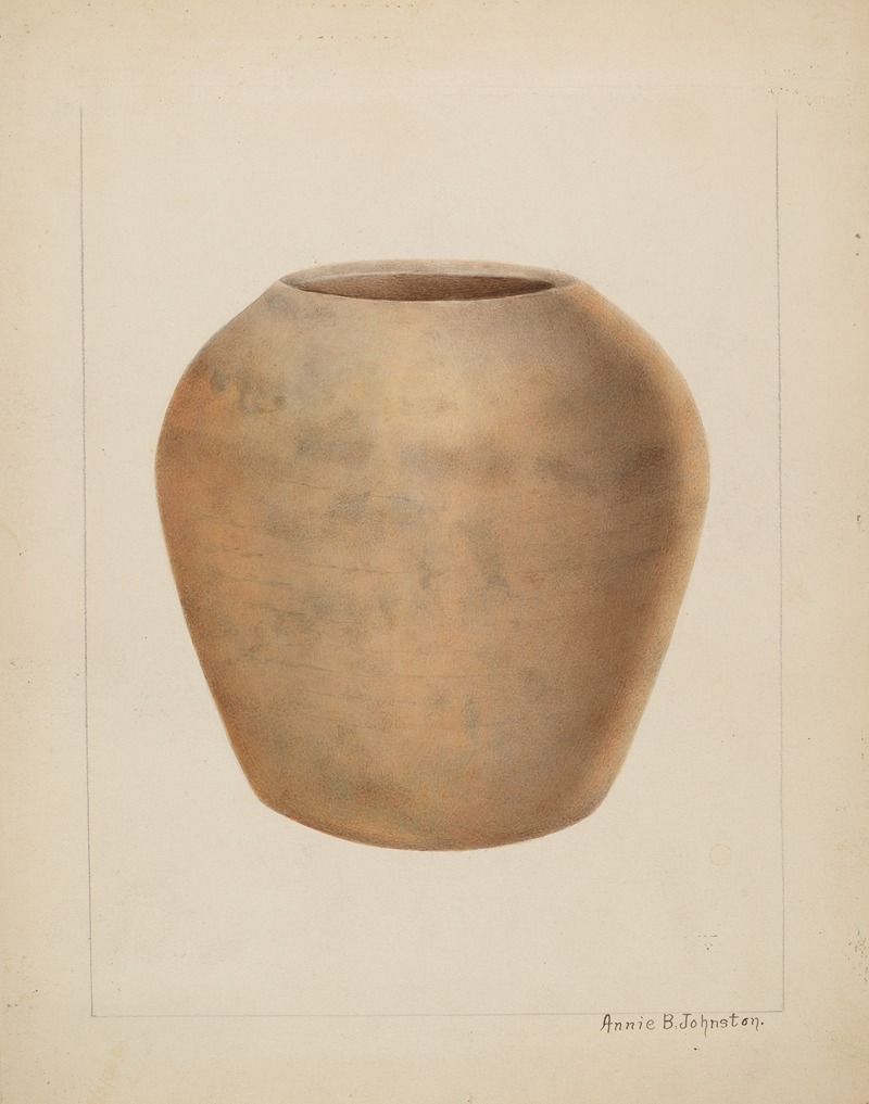 Annie B. Johnston - Stoneware Flower Pot