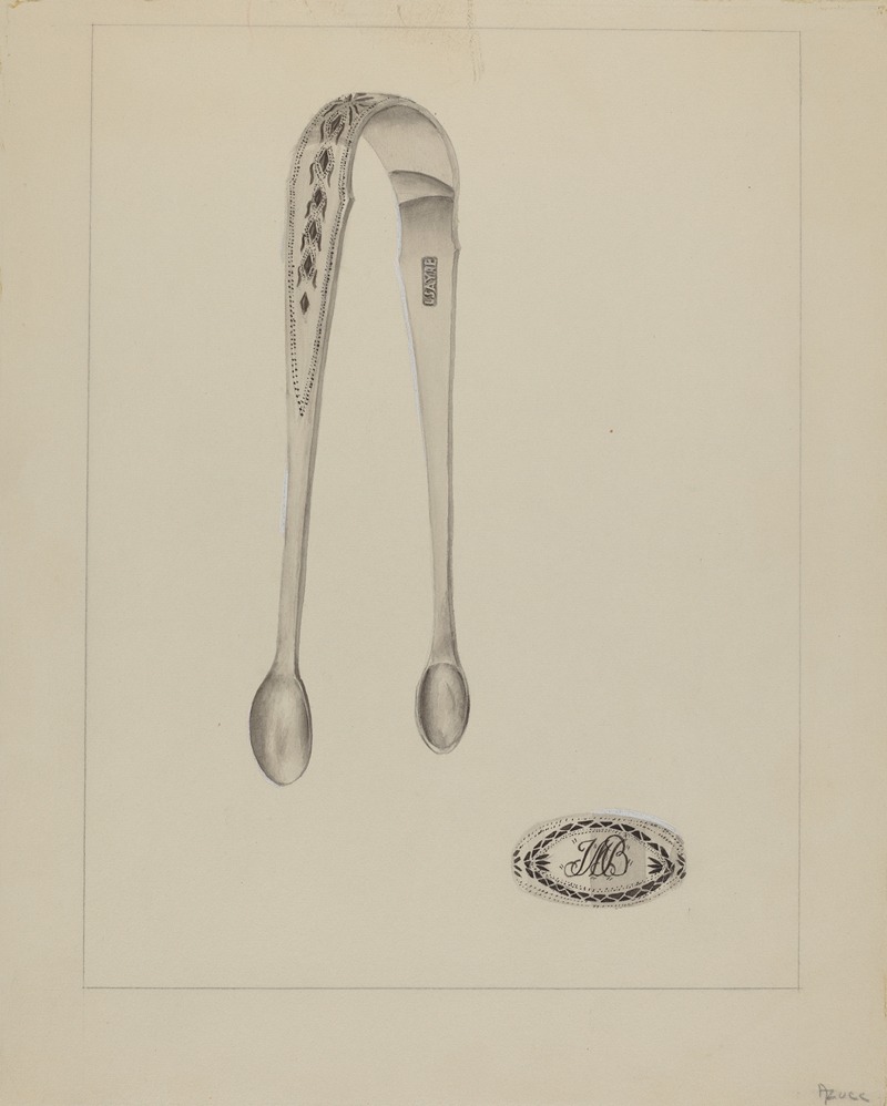 Anthony Zuccarello - Silver Sugar Tongs