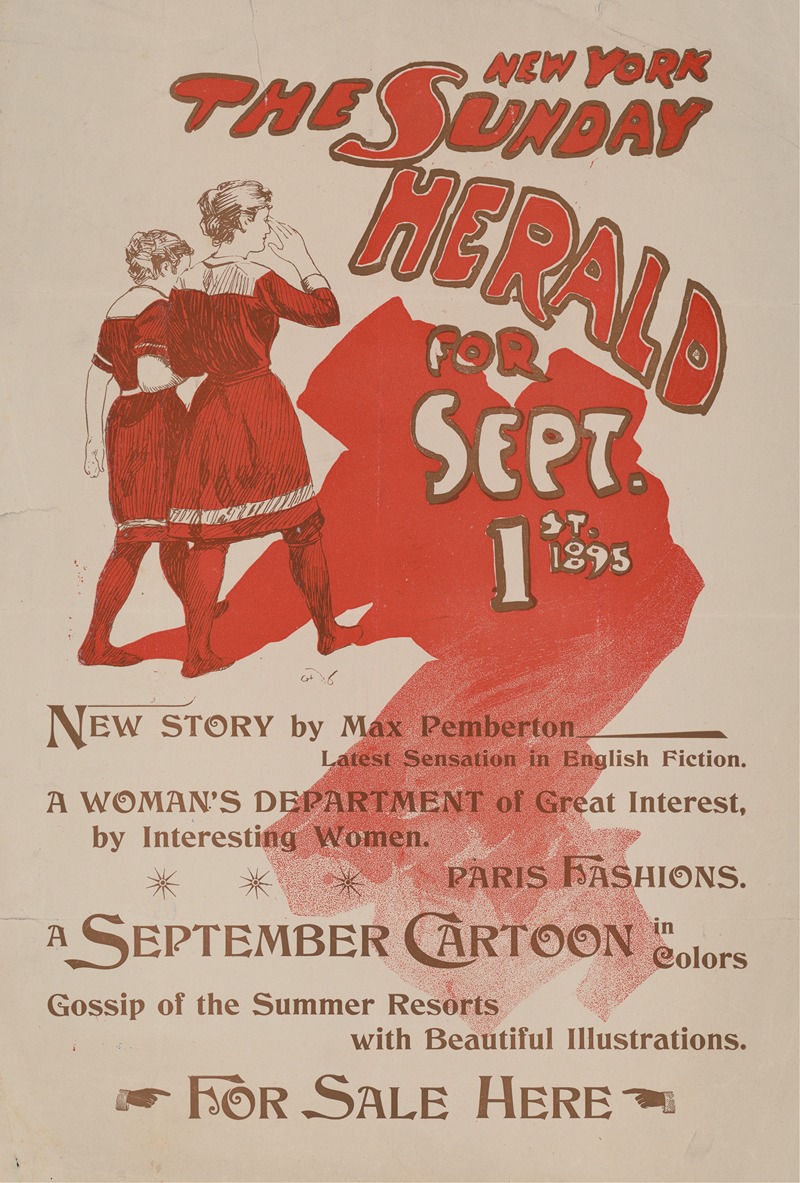 Charles Hubbard Woodbury - The New York Sunday Herald for Sept. 1st 1895