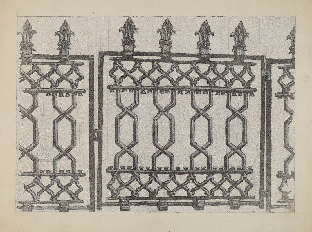 Arelia Arbo - Cast Iron Rail and Gate