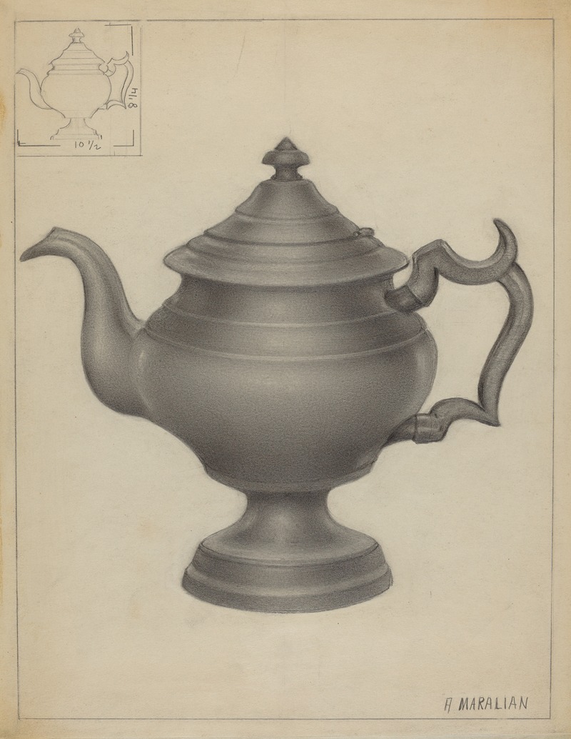 Arsen Maralian - Pewter Teapot