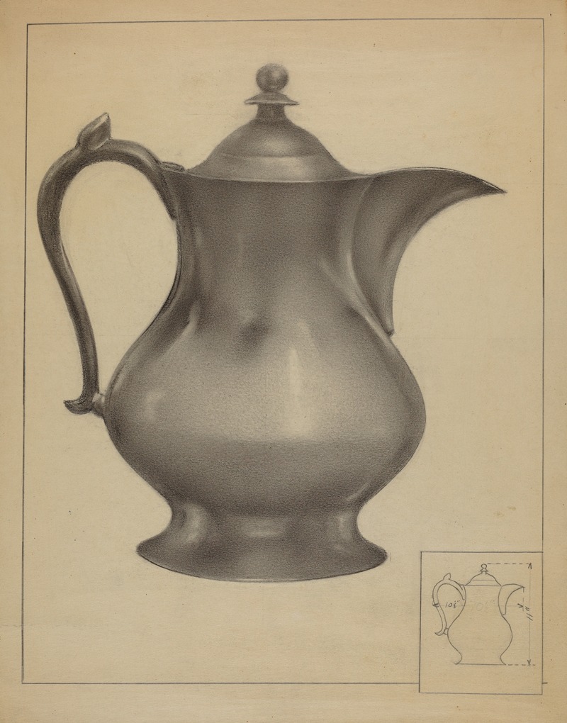 Arsen Maralian - Pewter Water Pitcher