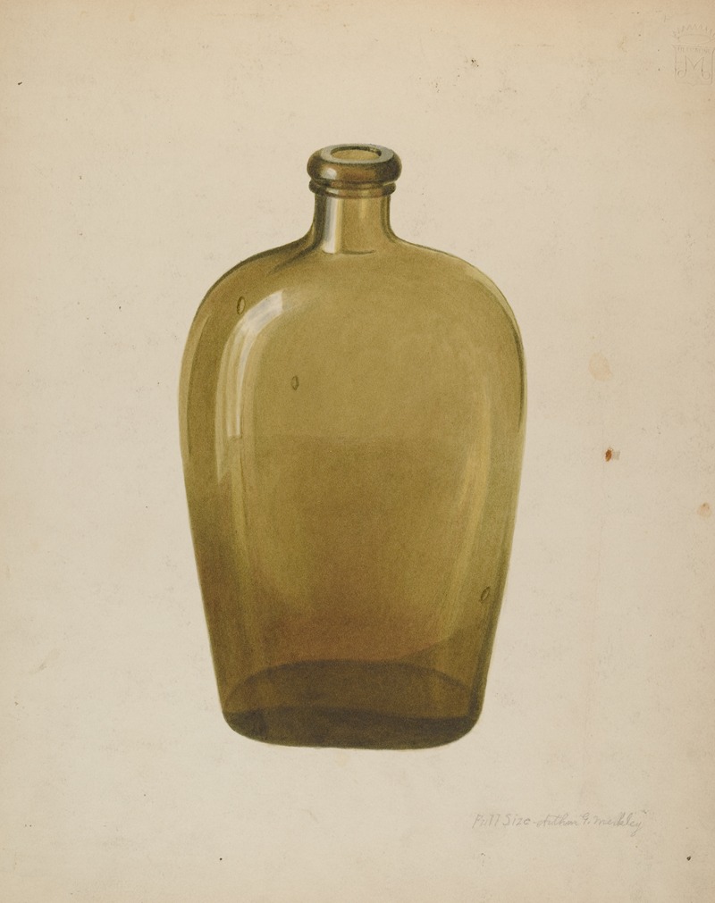 Arthur G. Merkley - Liquor Flask