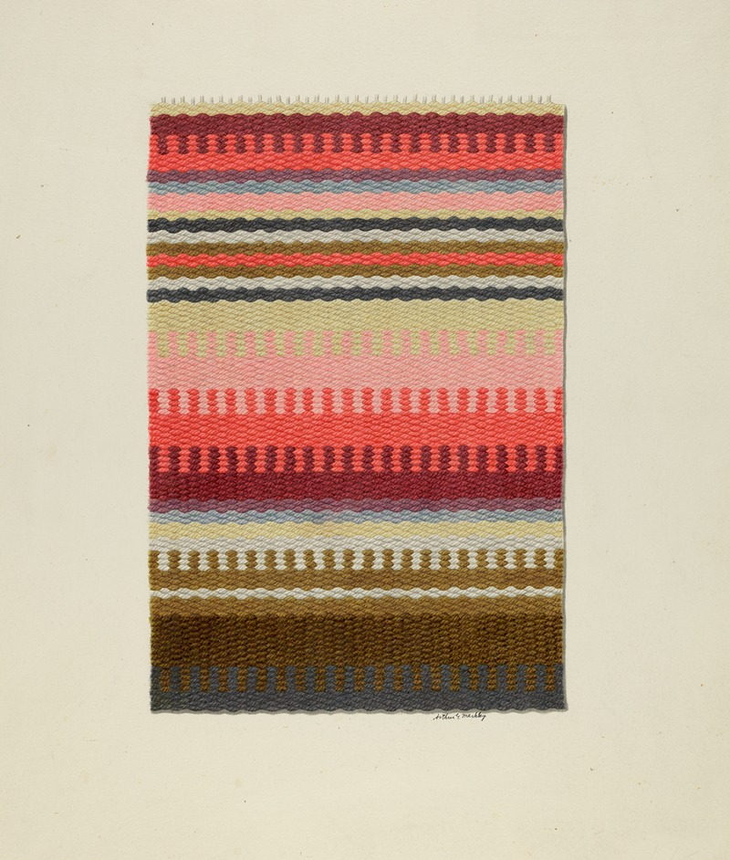 Arthur G. Merkley - Striped Stair Carpet