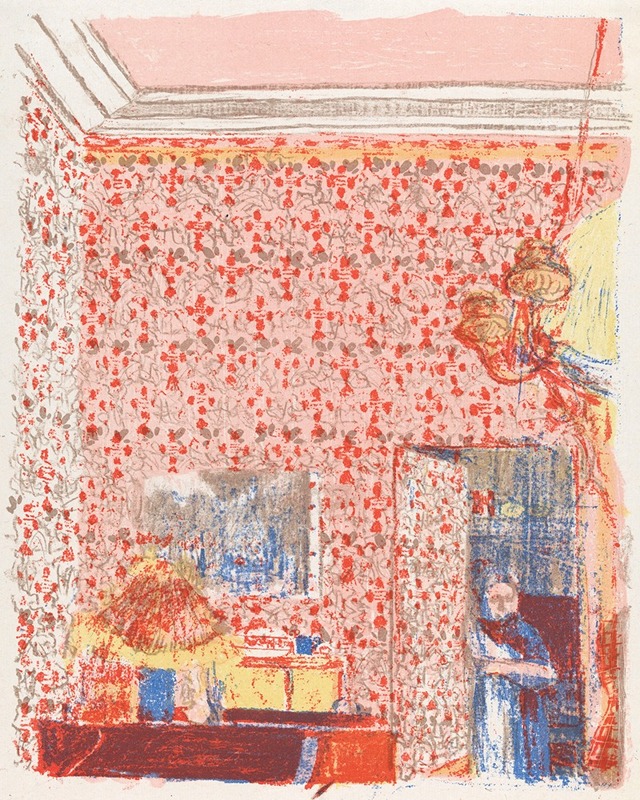Édouard Vuillard - Interieur aux tentures roses I